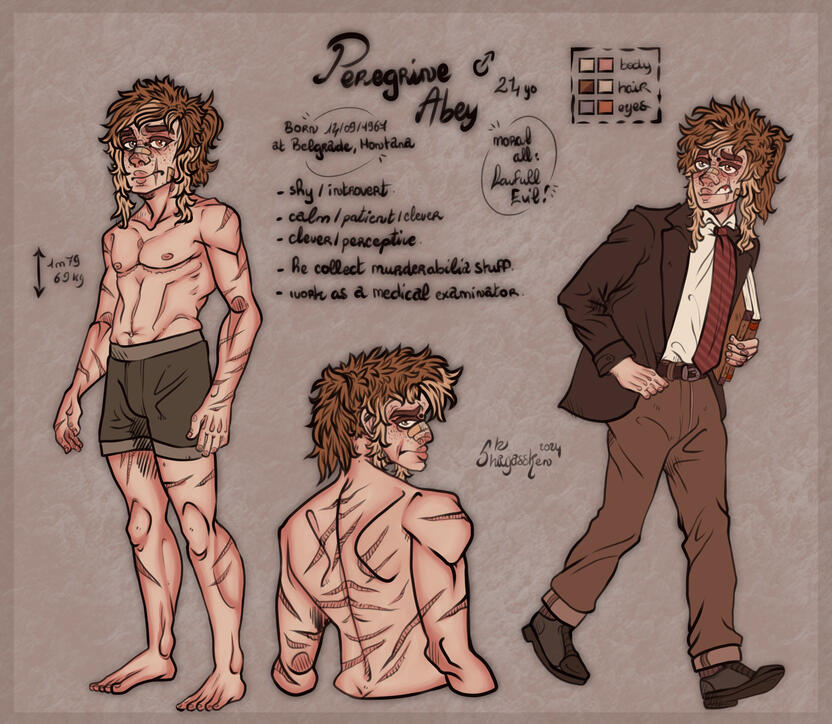 Reference with two fullbody, and one halfbody from the back.